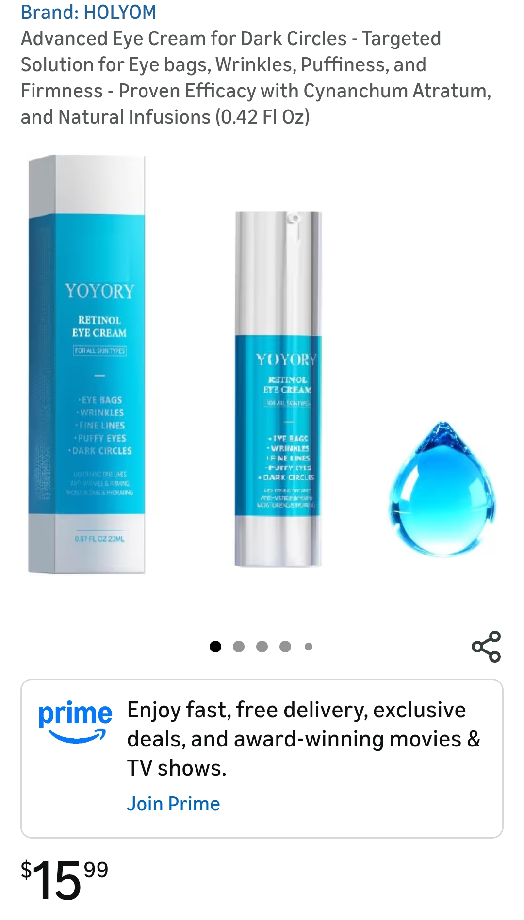 Advanced Eye Cream for Dark Circles