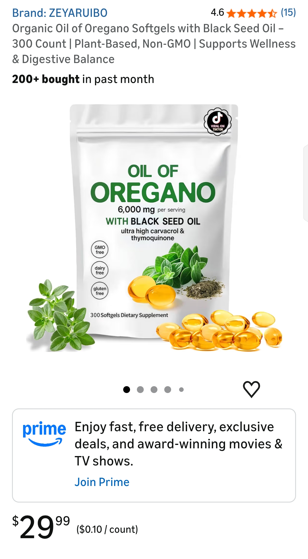 organic oil of oregano