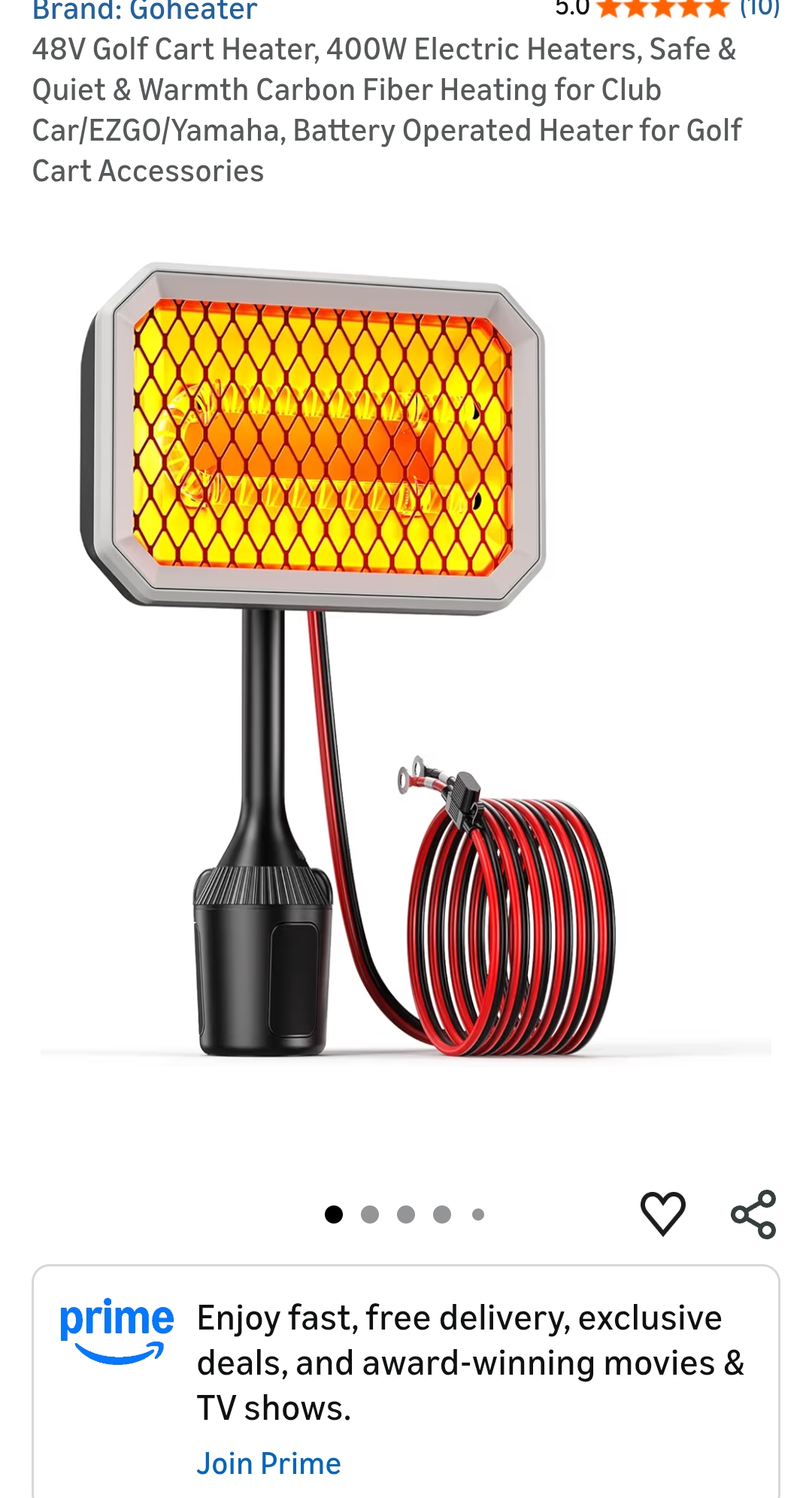 48v golf cart heater