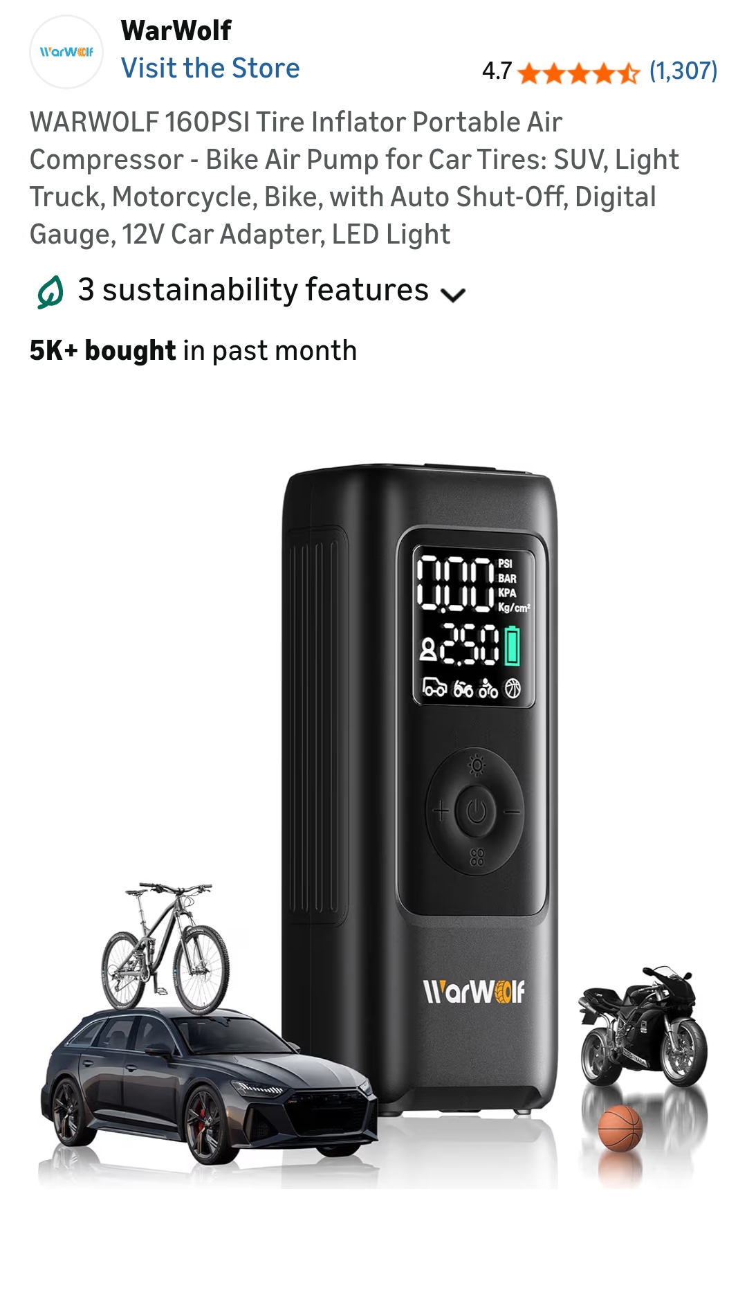 tire inflator portable air compressor