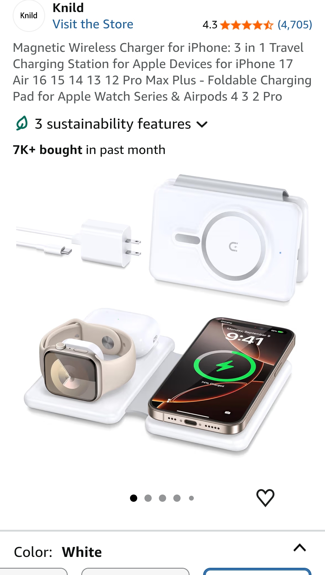 Magnetic Wireless Charger for iPhone