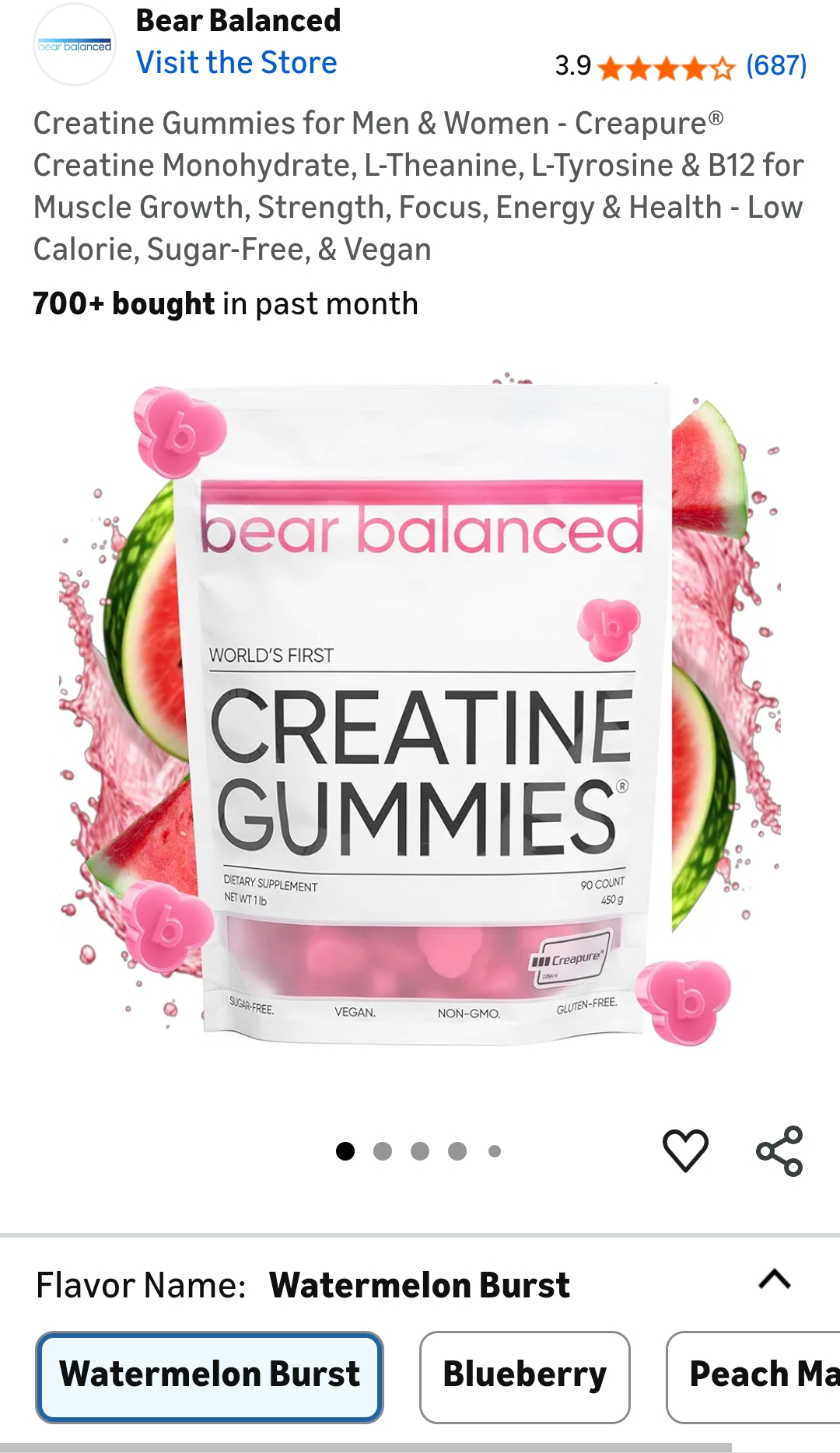 Creatine Gummies for Men & Women