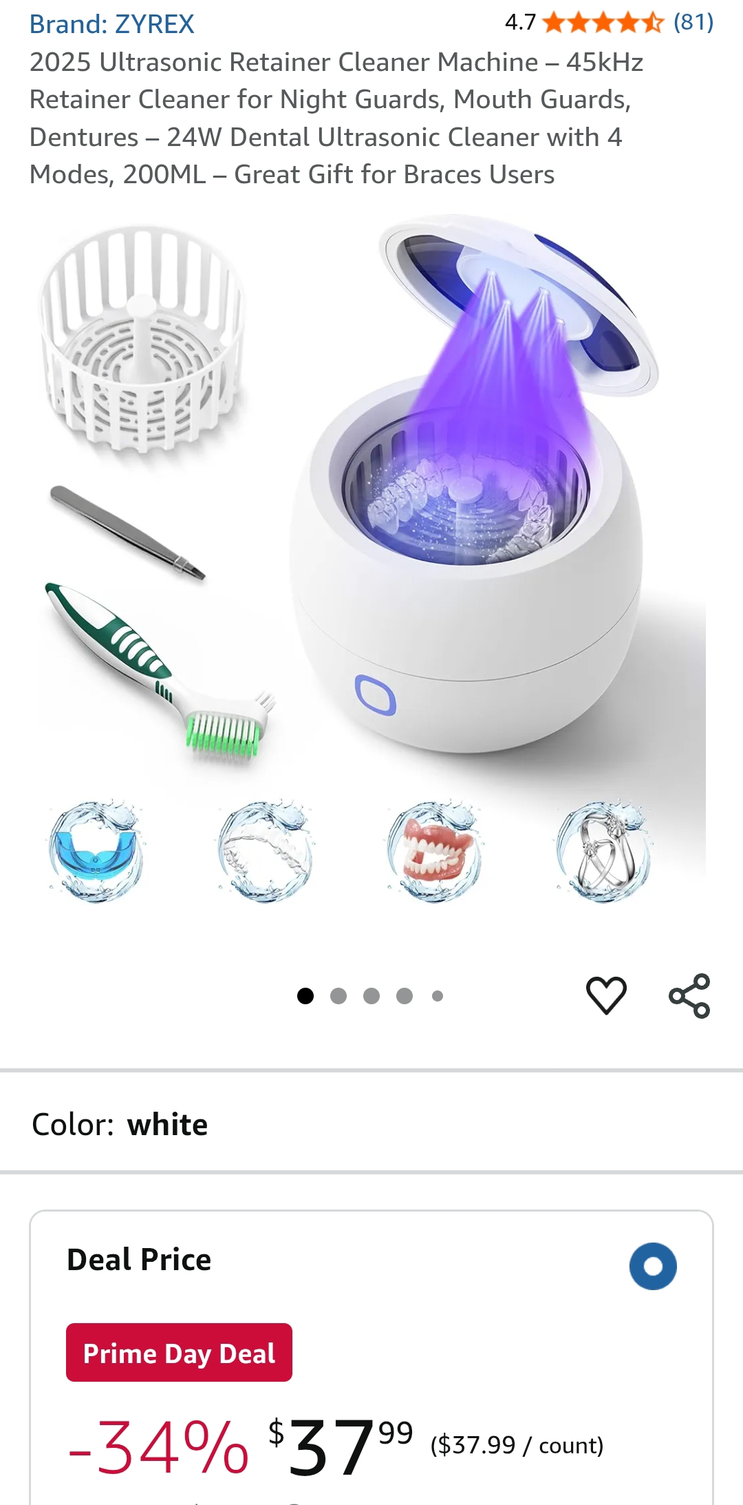 retainer cleaner machine