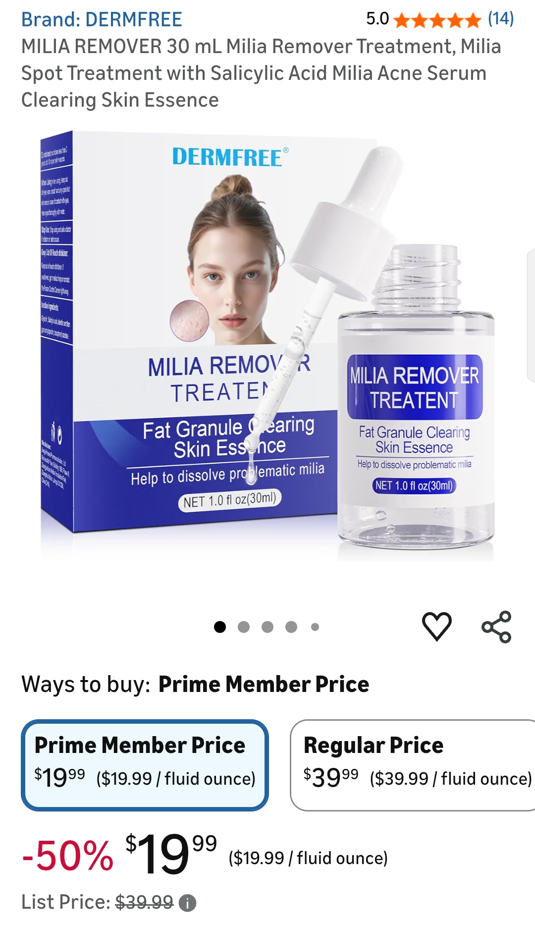 DERMFREE Milia Remover Treatment