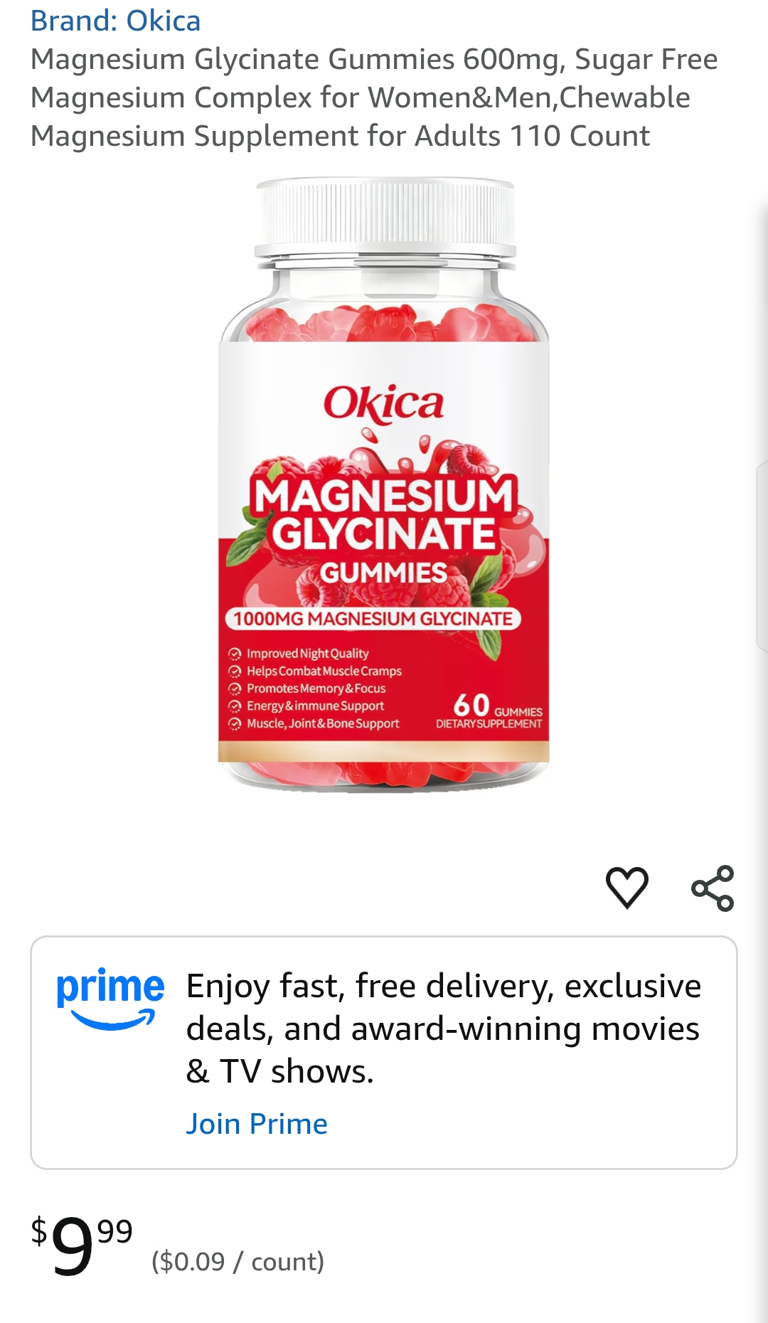 Magnesium Glycinate Gummies