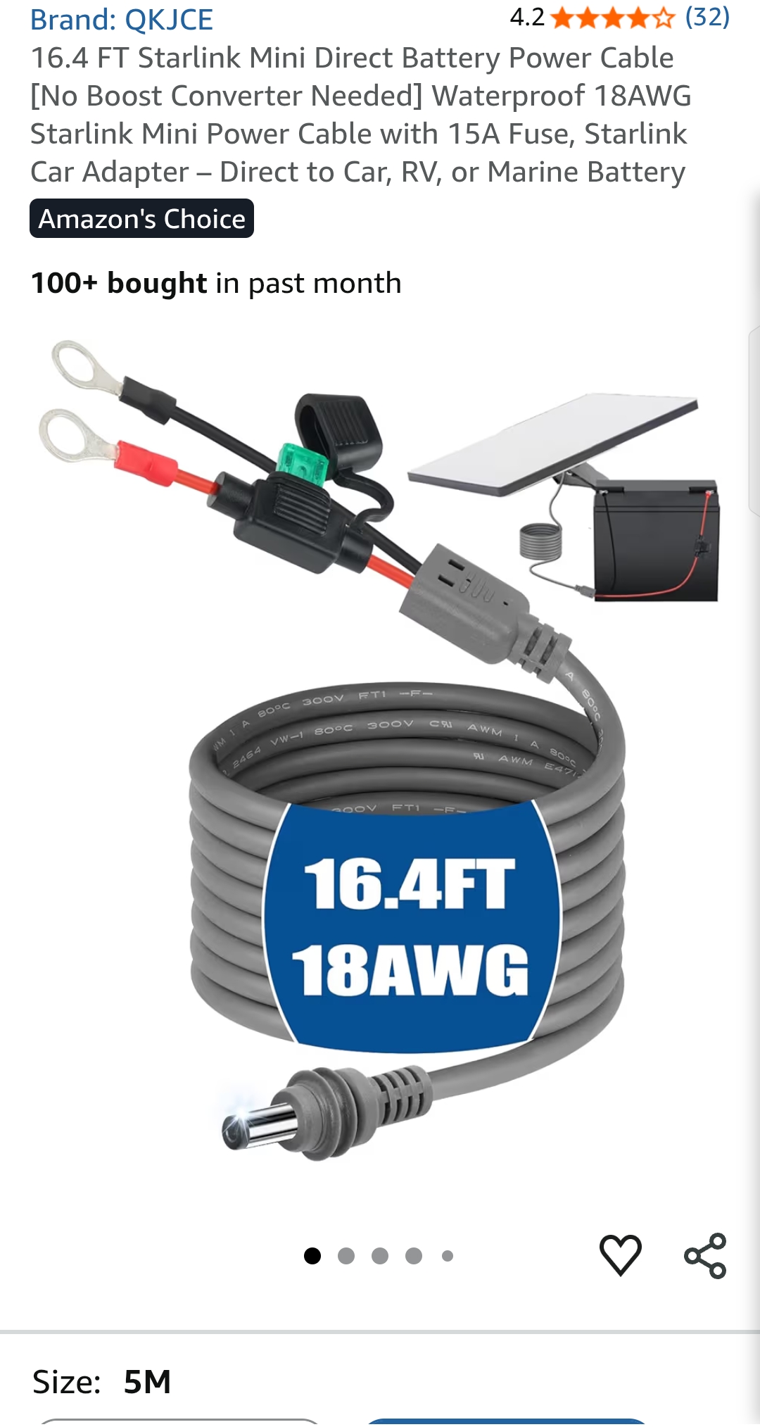 starlink mini cable