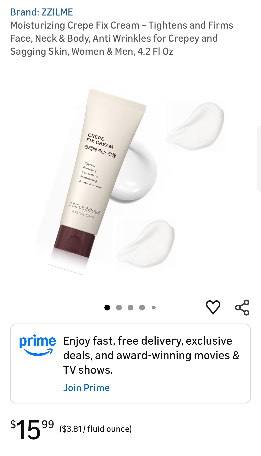 Moisturizing Crepe Fix Cream