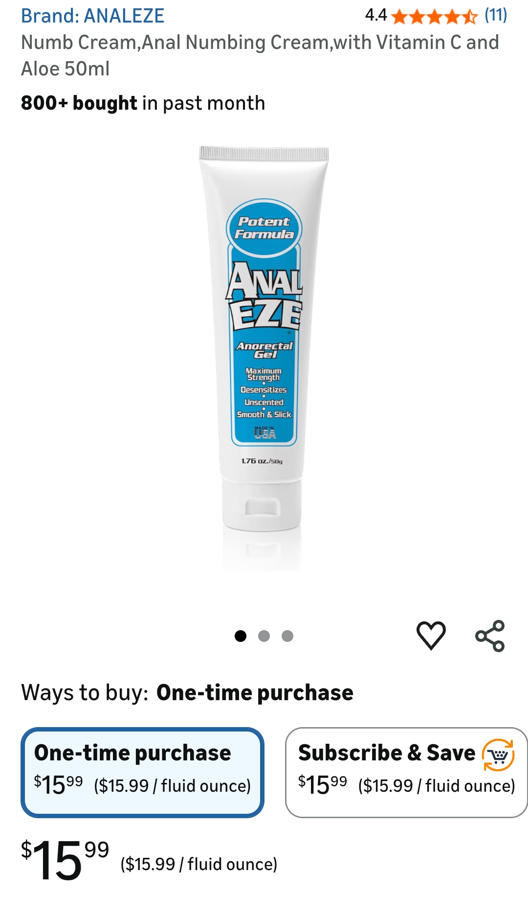 analeze numb cream