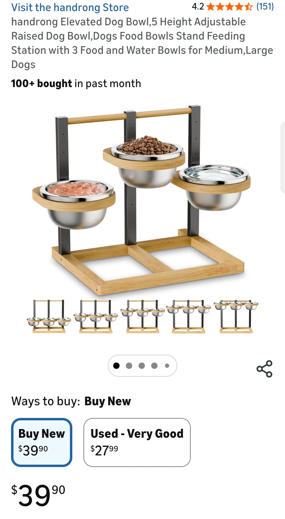 raised dog bowls