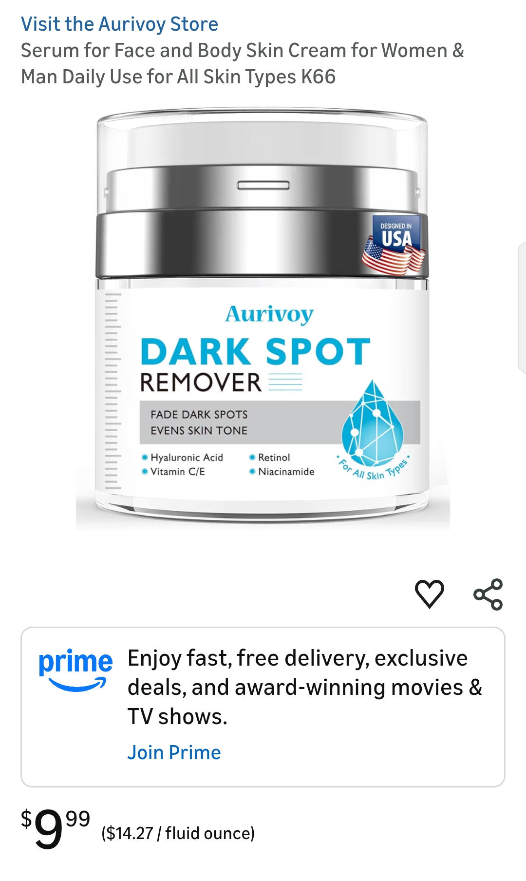 Serum for All Skin Types K66