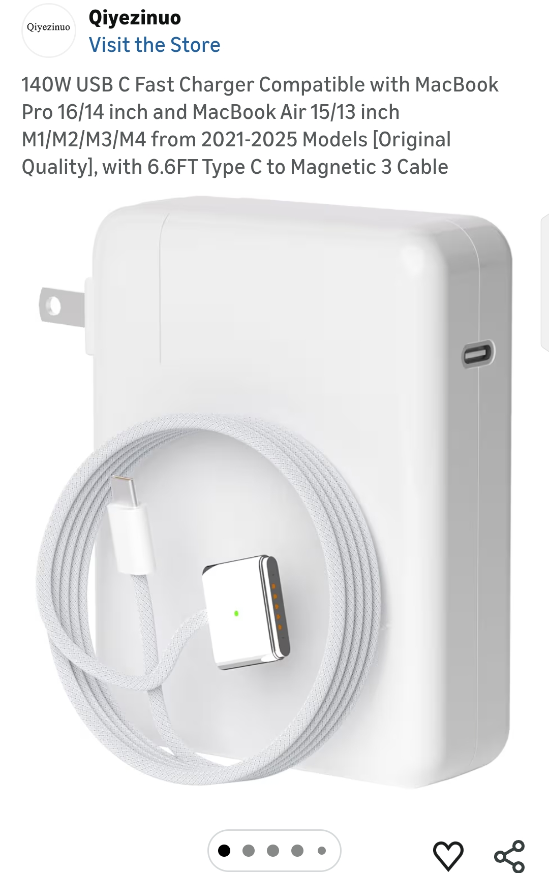 140W macbook pro charger magsafe 3