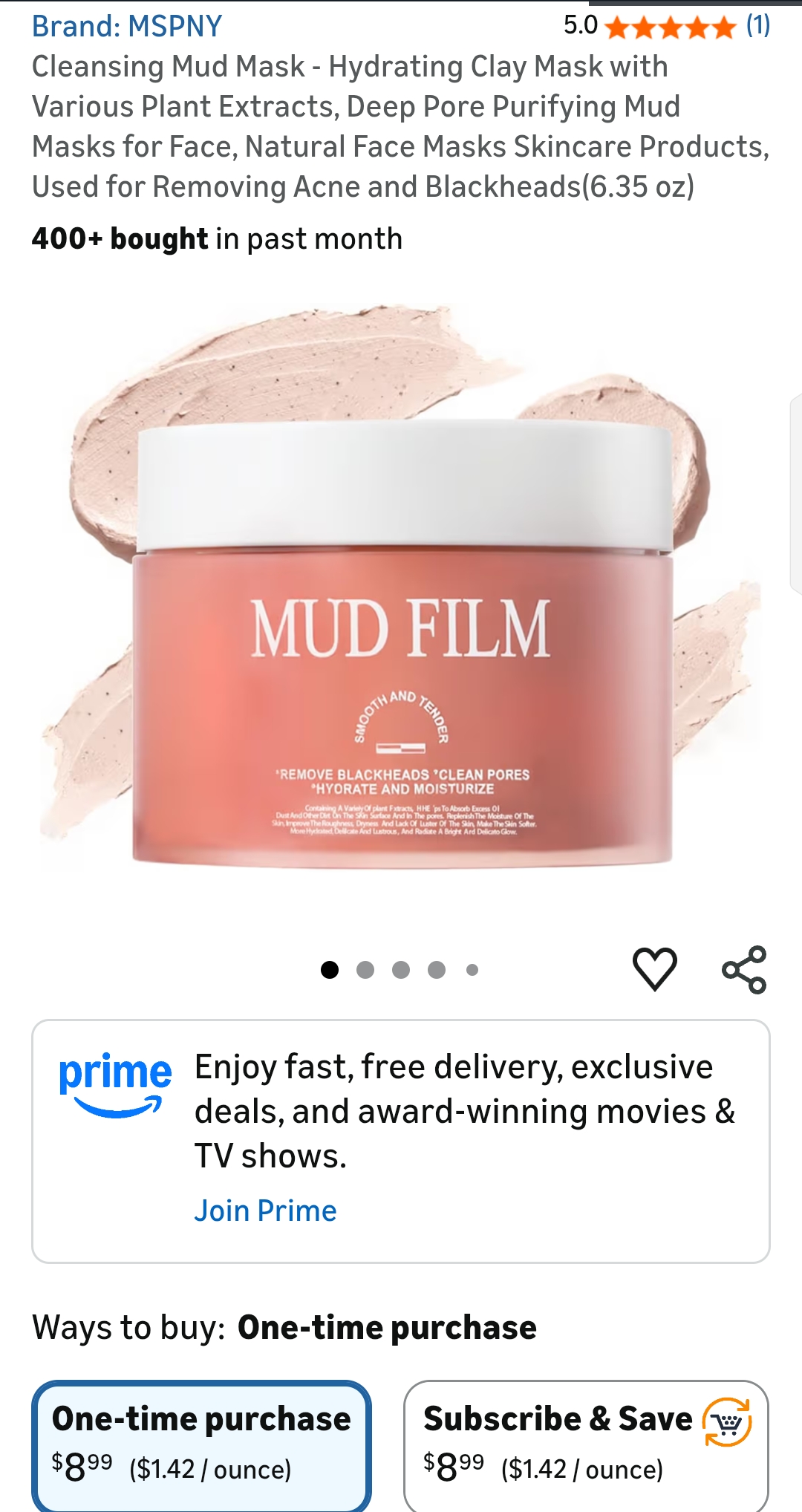 Deep Cleansing Mud Mask