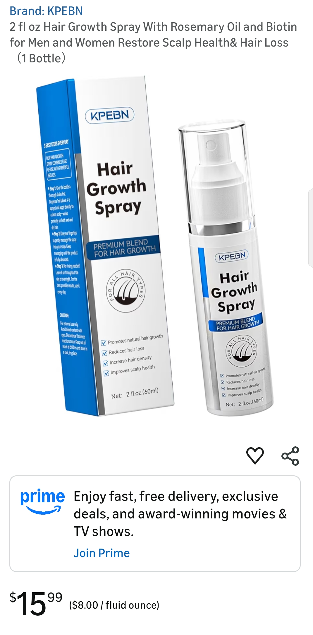 KPEBN Hair Growth Spray