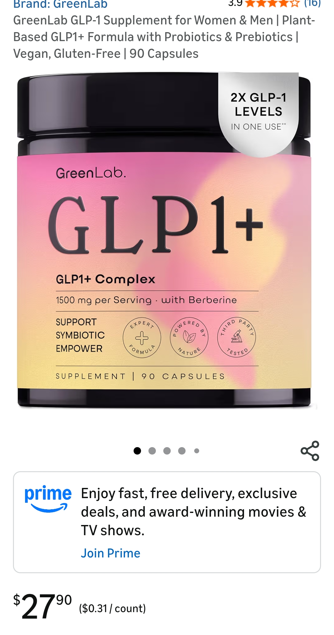 GLP-1 Supplement for Women & Men