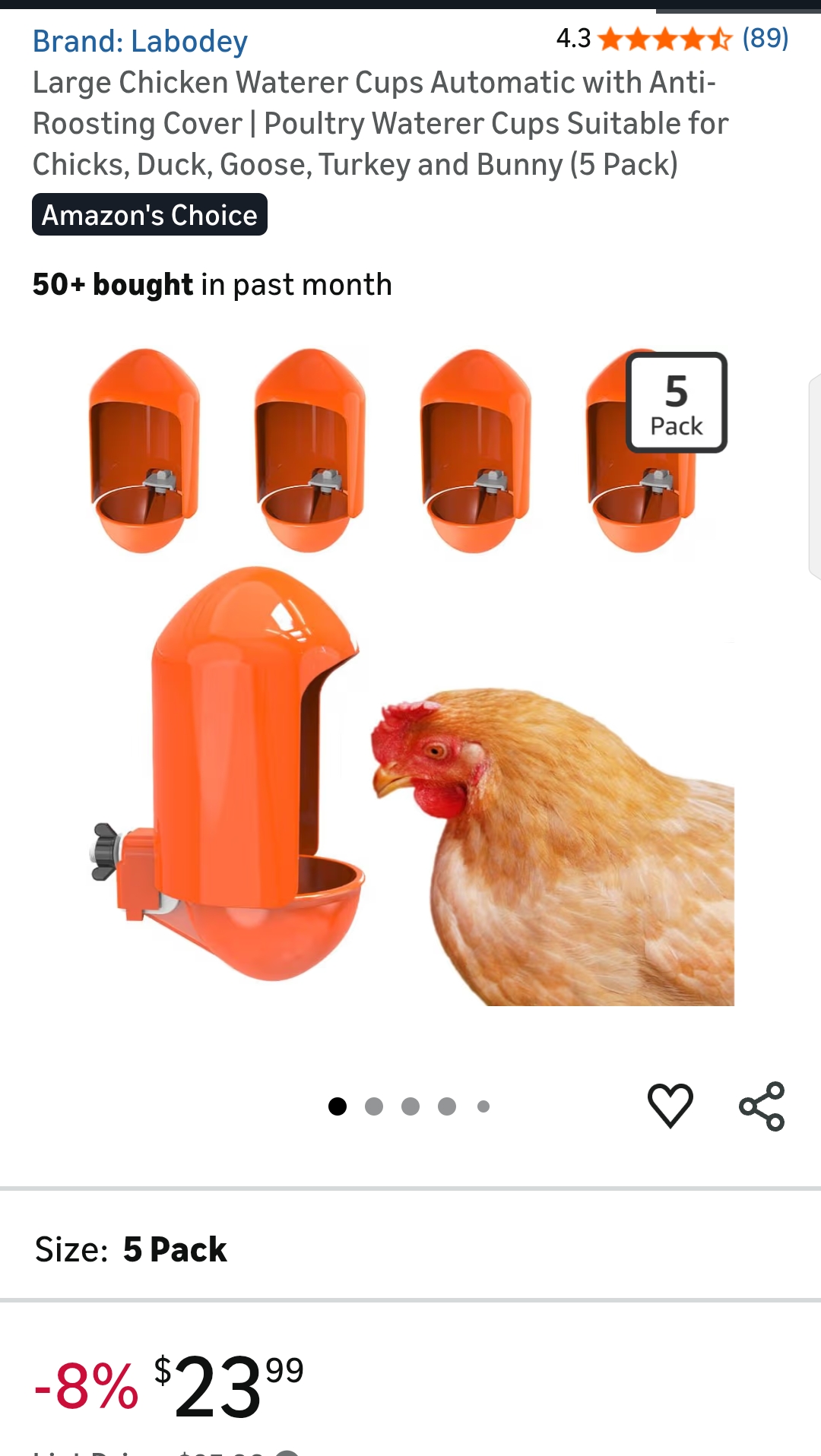 chicken waterer
