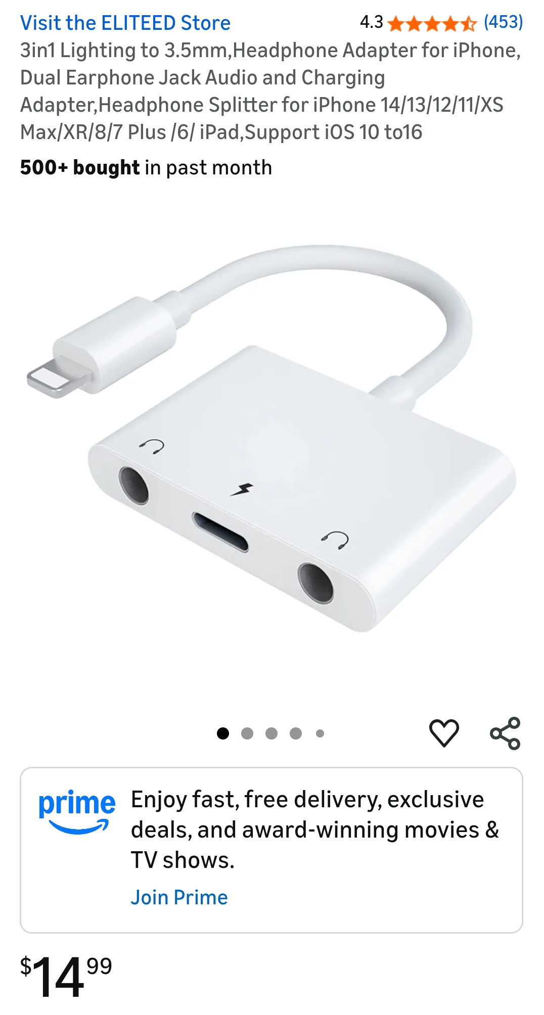 Headphone Adapter for iPhone
