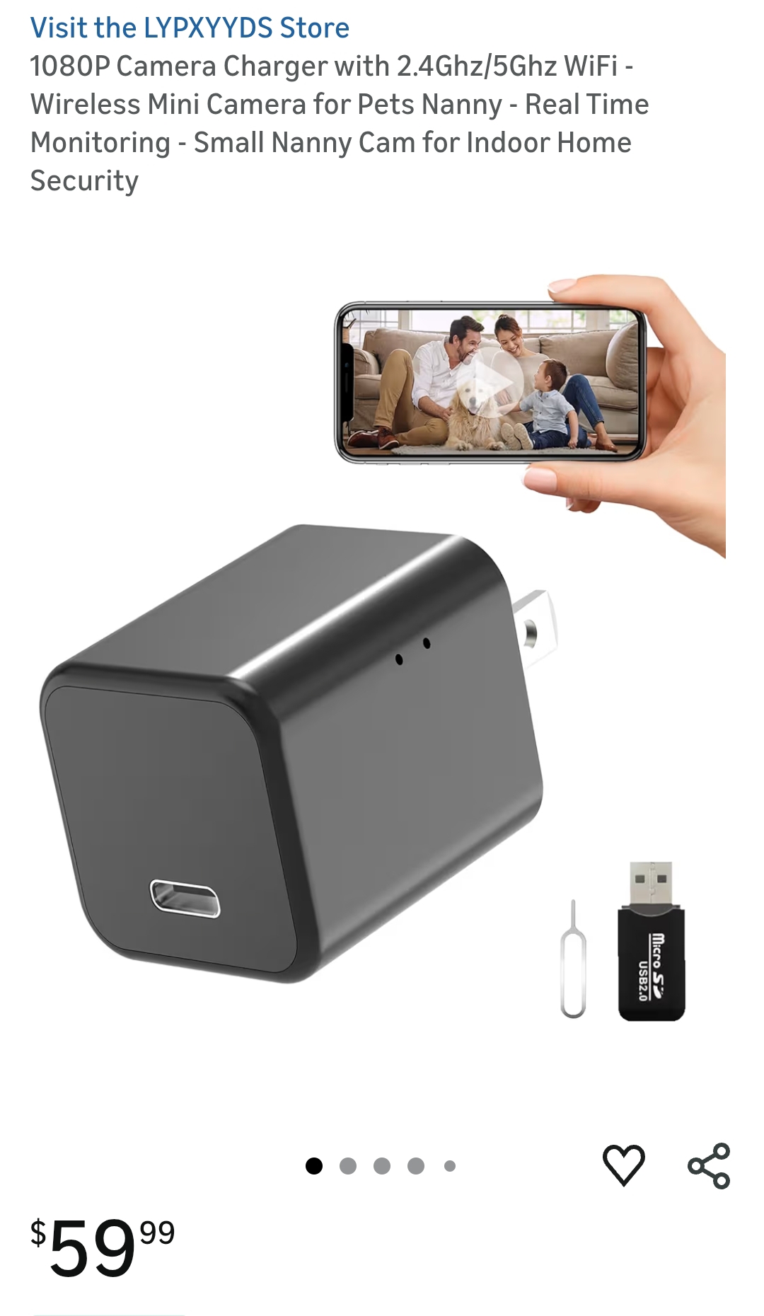 1080P Camera Charger