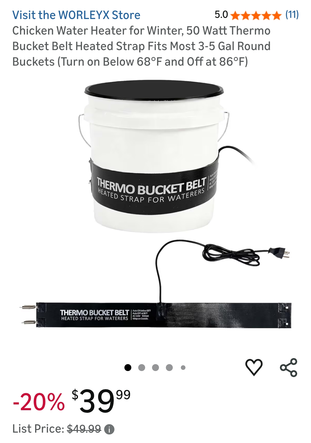 Chicken water heater