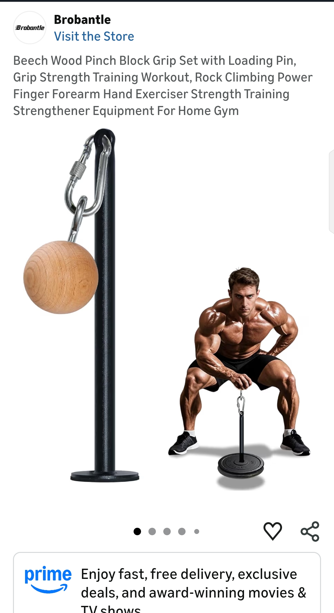 Beech Wood Pinch Block Grip Set with Loading Pin, Grip