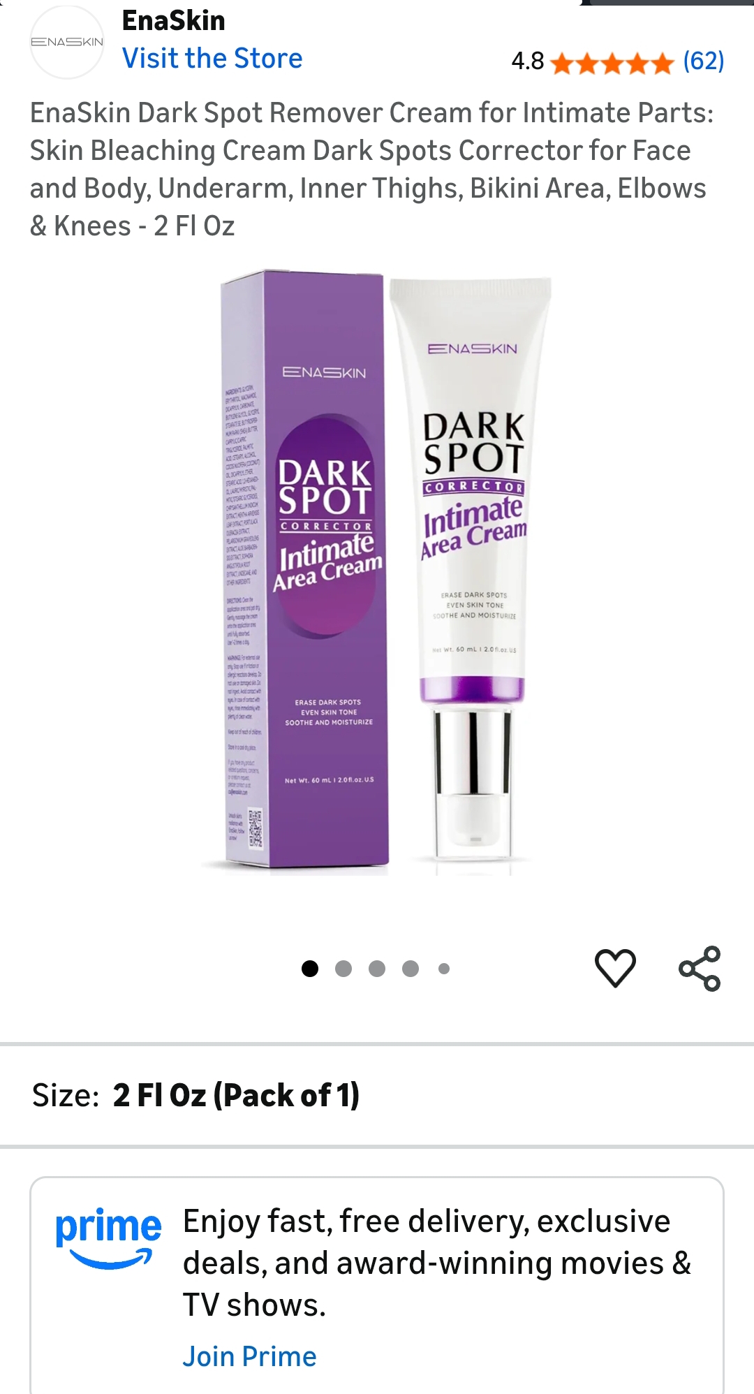 EnaSkin Dark Spot Remover Cream for