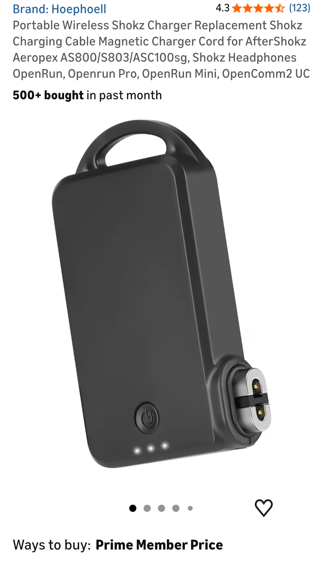 Portable Wireless Shokz Charger