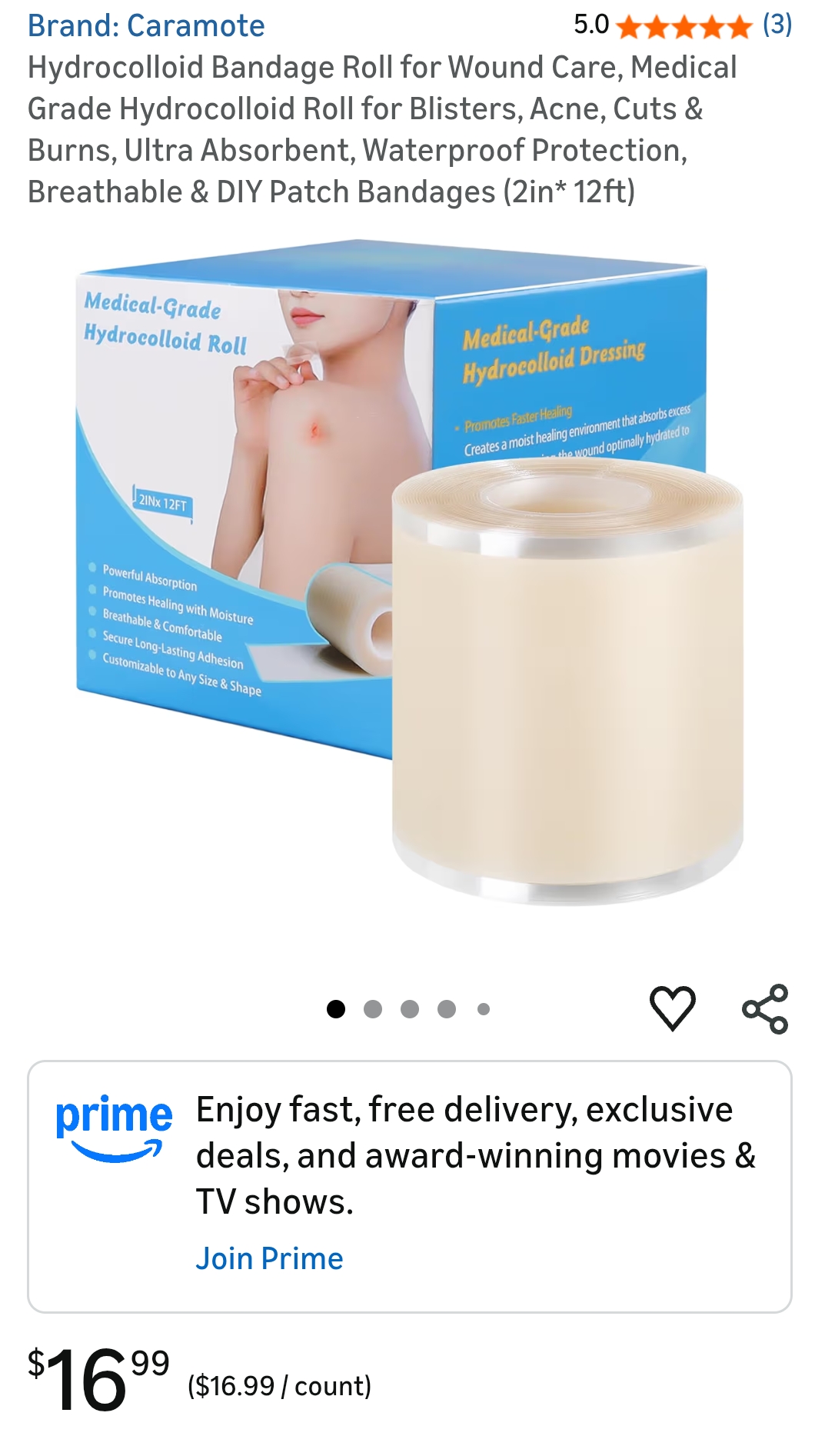hydrocolloid roll