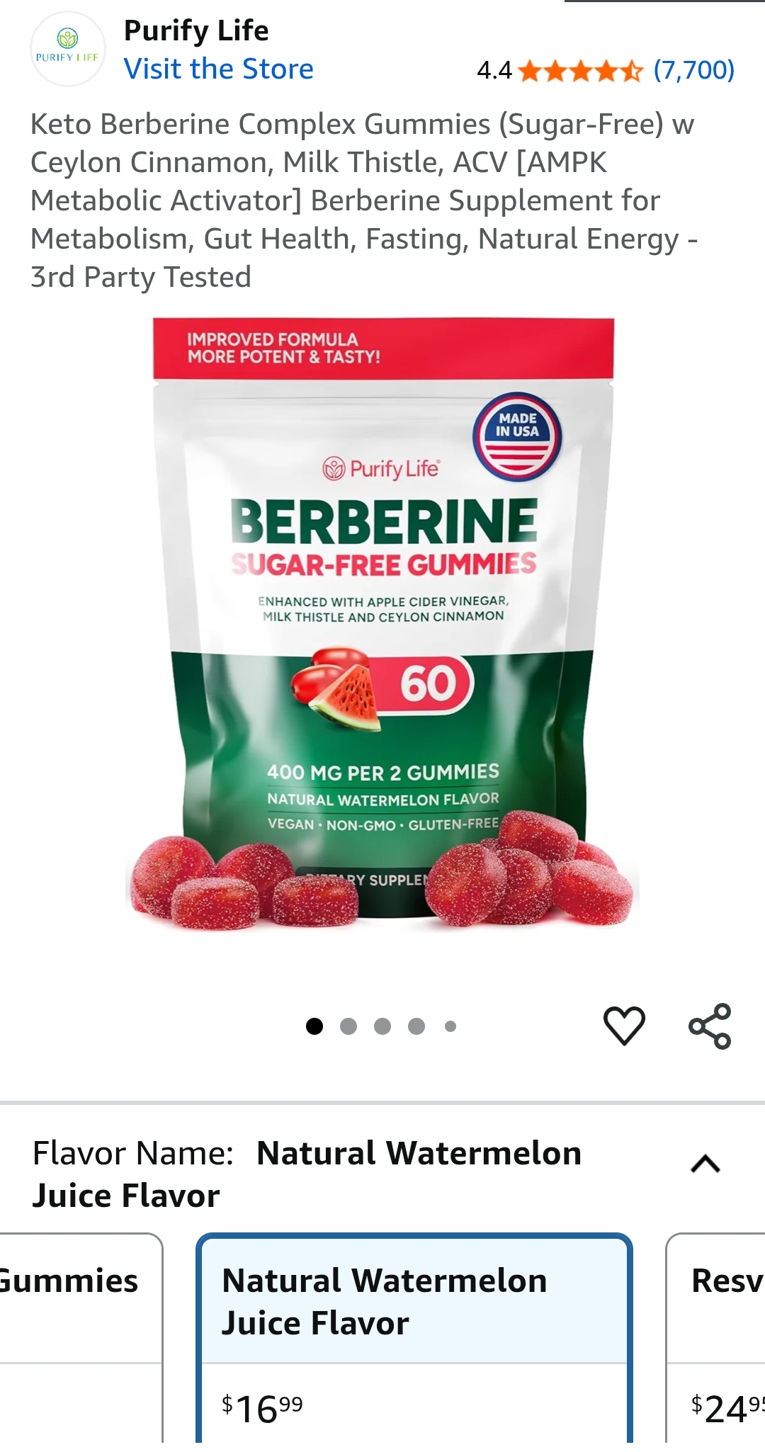 Keto Berberine Complex Gummies