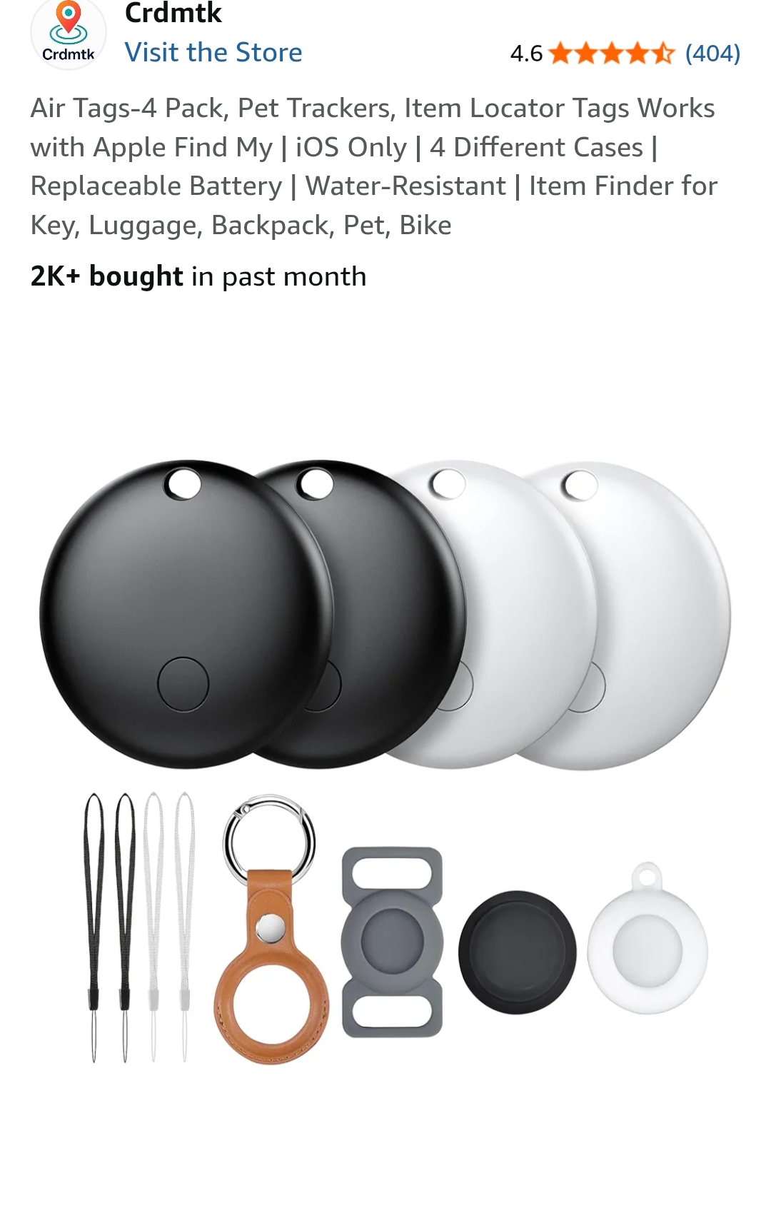 Crdmtk Air Tags-4 Pack