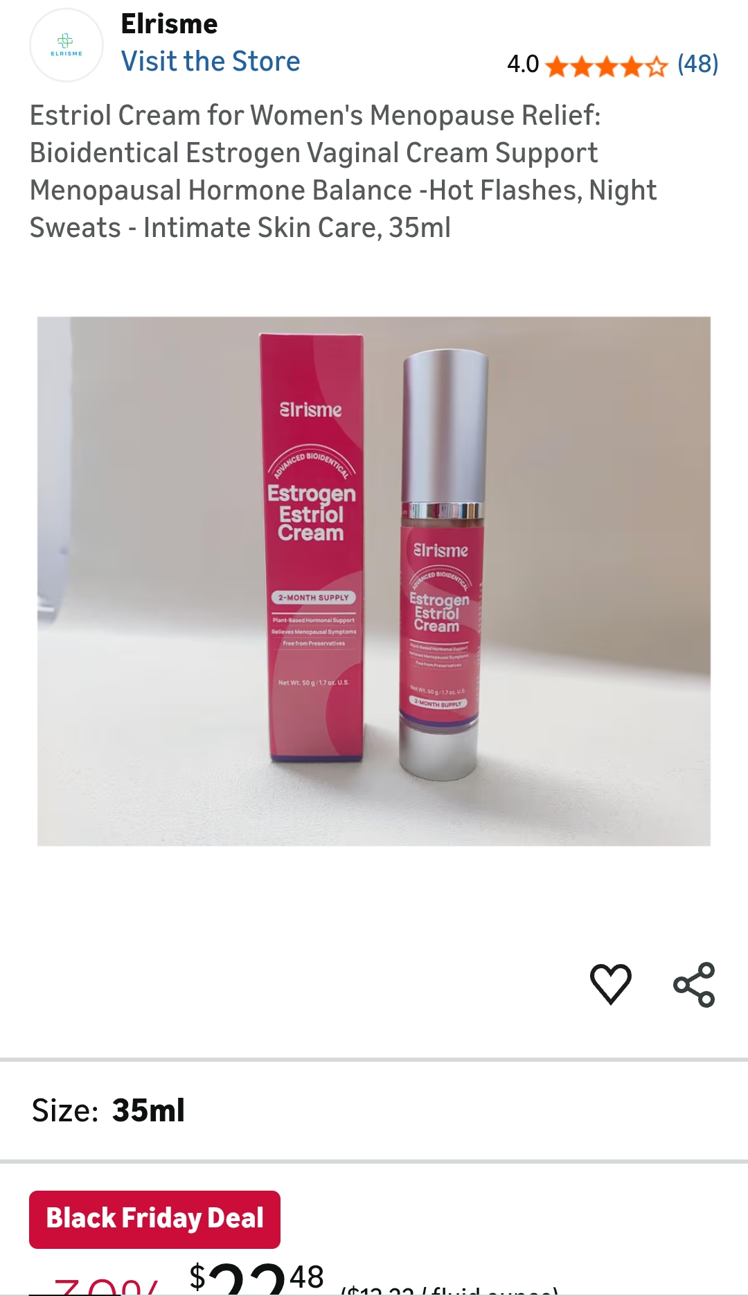 Estriol Cream for Women