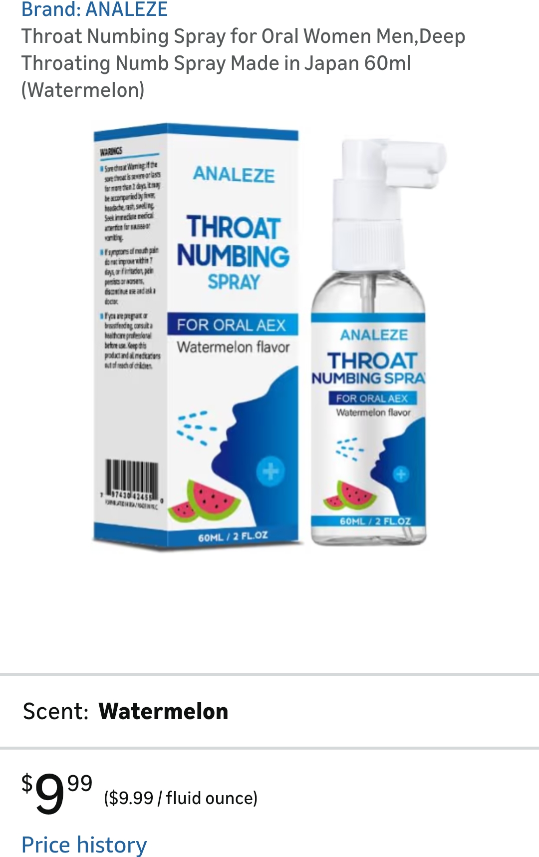 deep throating numb spray oral