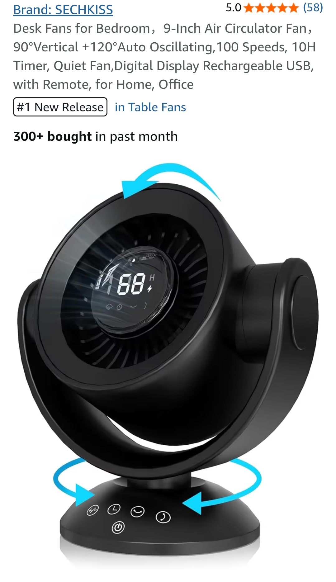 Desk Fans for Bedroom