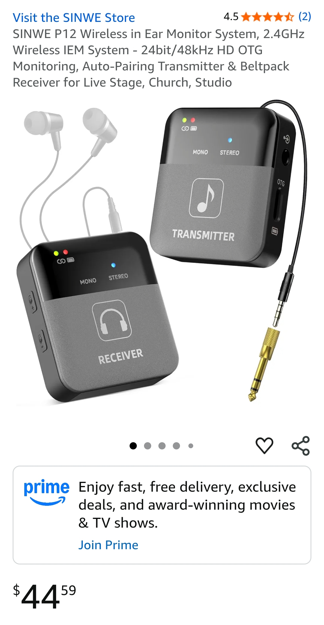 "ear monitors PRICE"