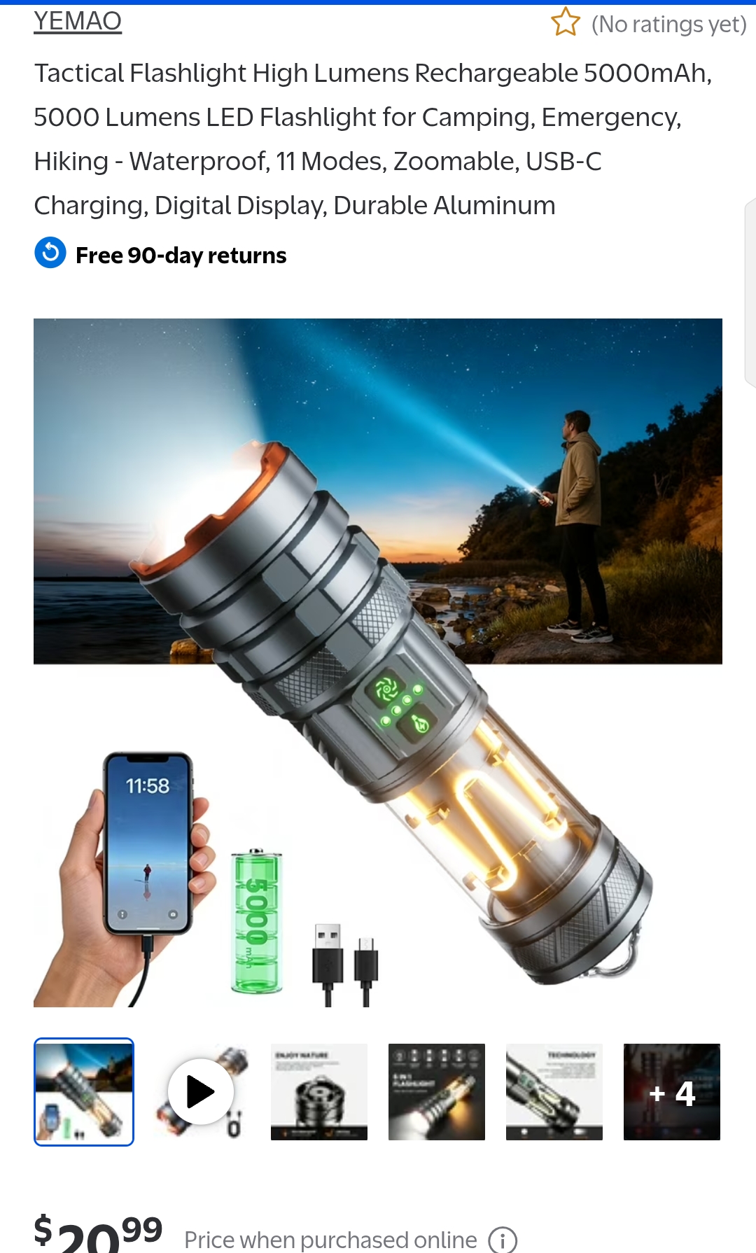 flashlight Rechargeable