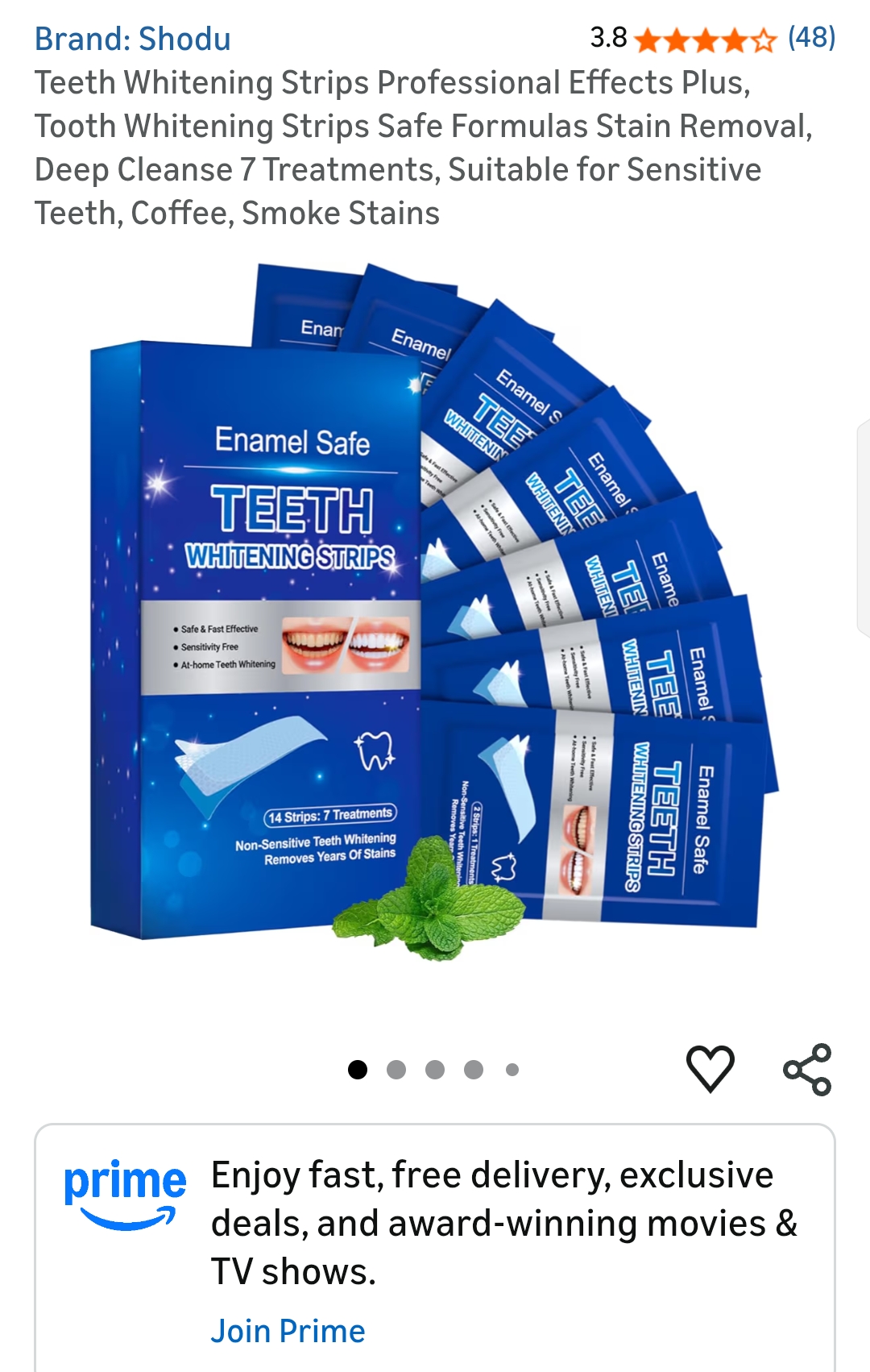 Teeth Whitening Strips Suitable for Sensitive Teeth