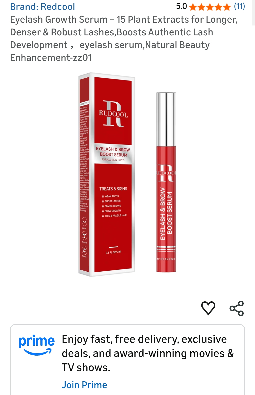 Eyelash Growth Serum