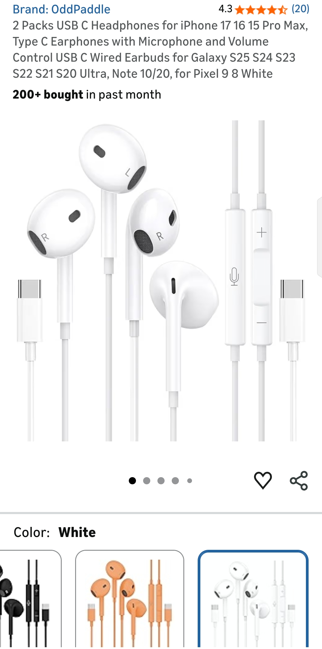 OddPaddle USB C Headphones