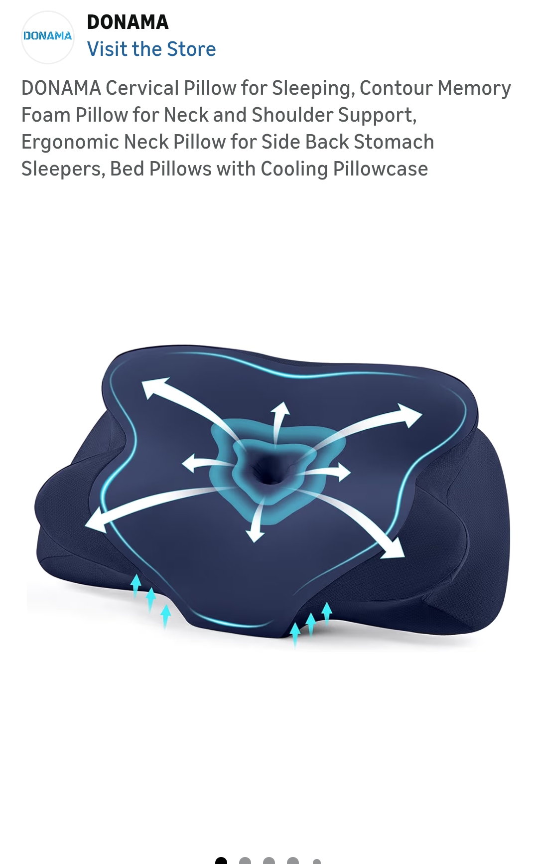 DONAMA cervical neck pillow