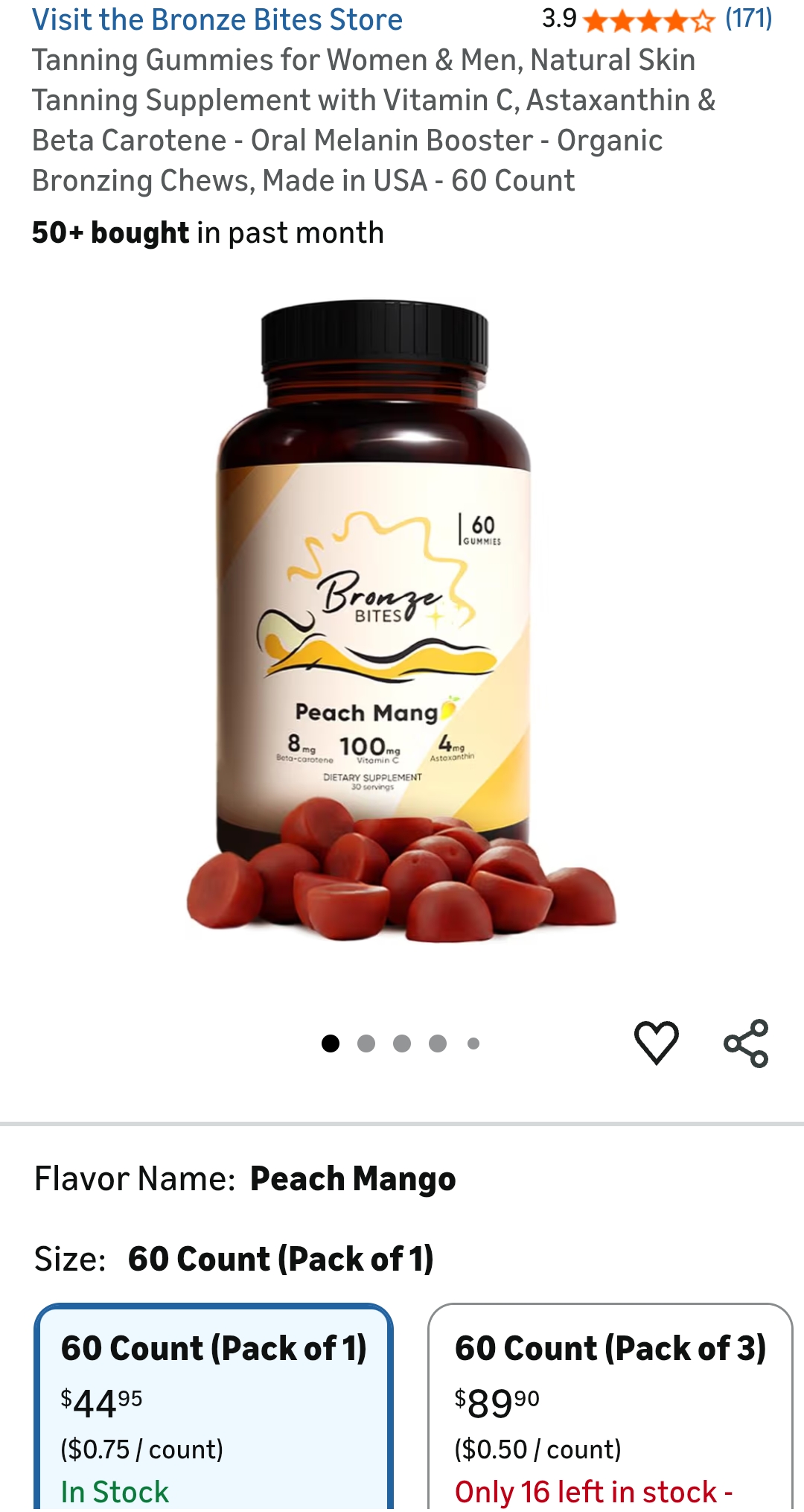 Tanning Gummies for Women & Men