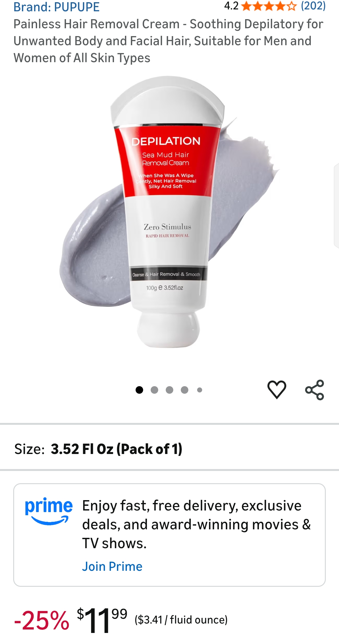 Soothing Painless Hair Removal Cream