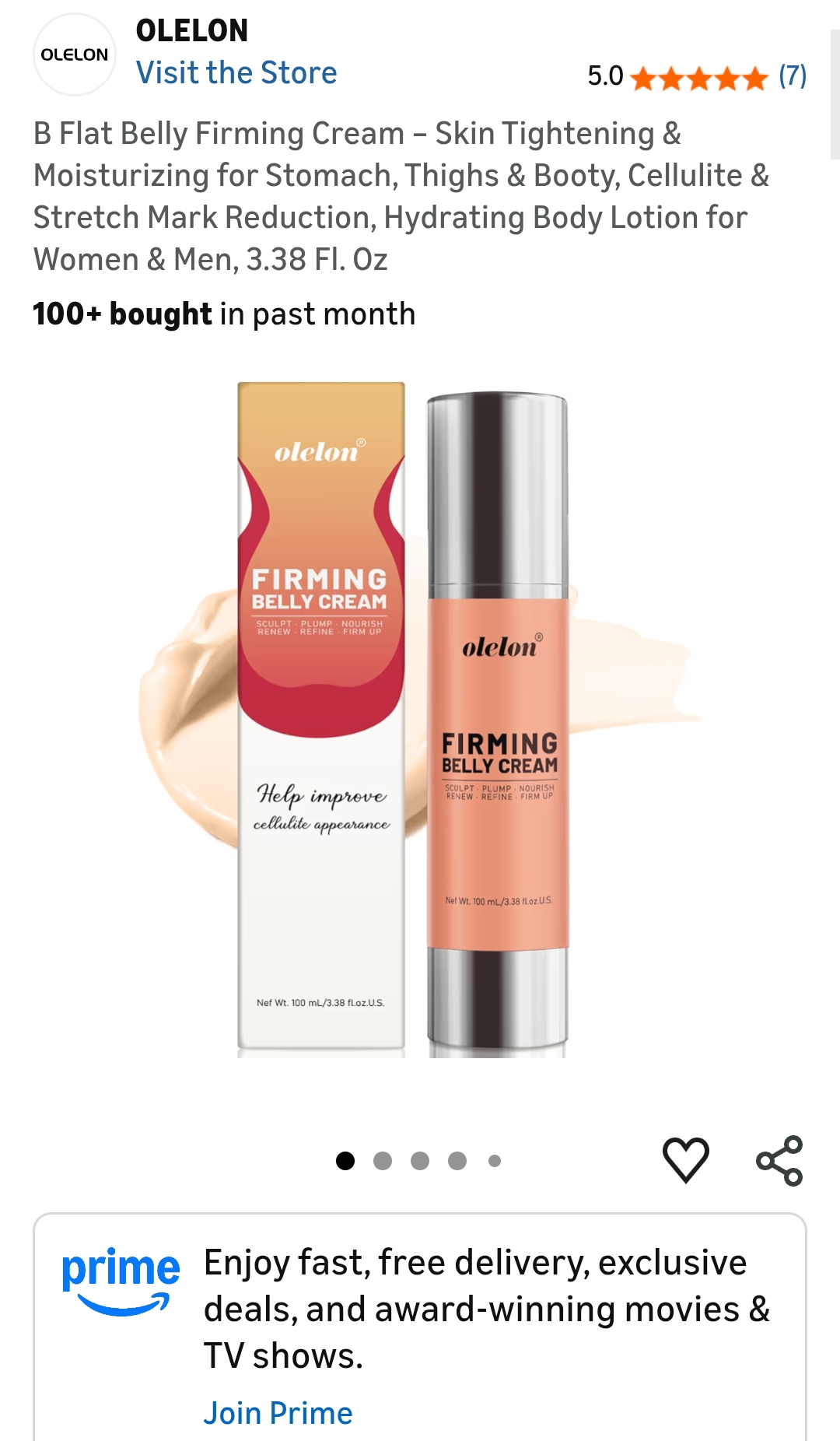 b flat belly firming cream