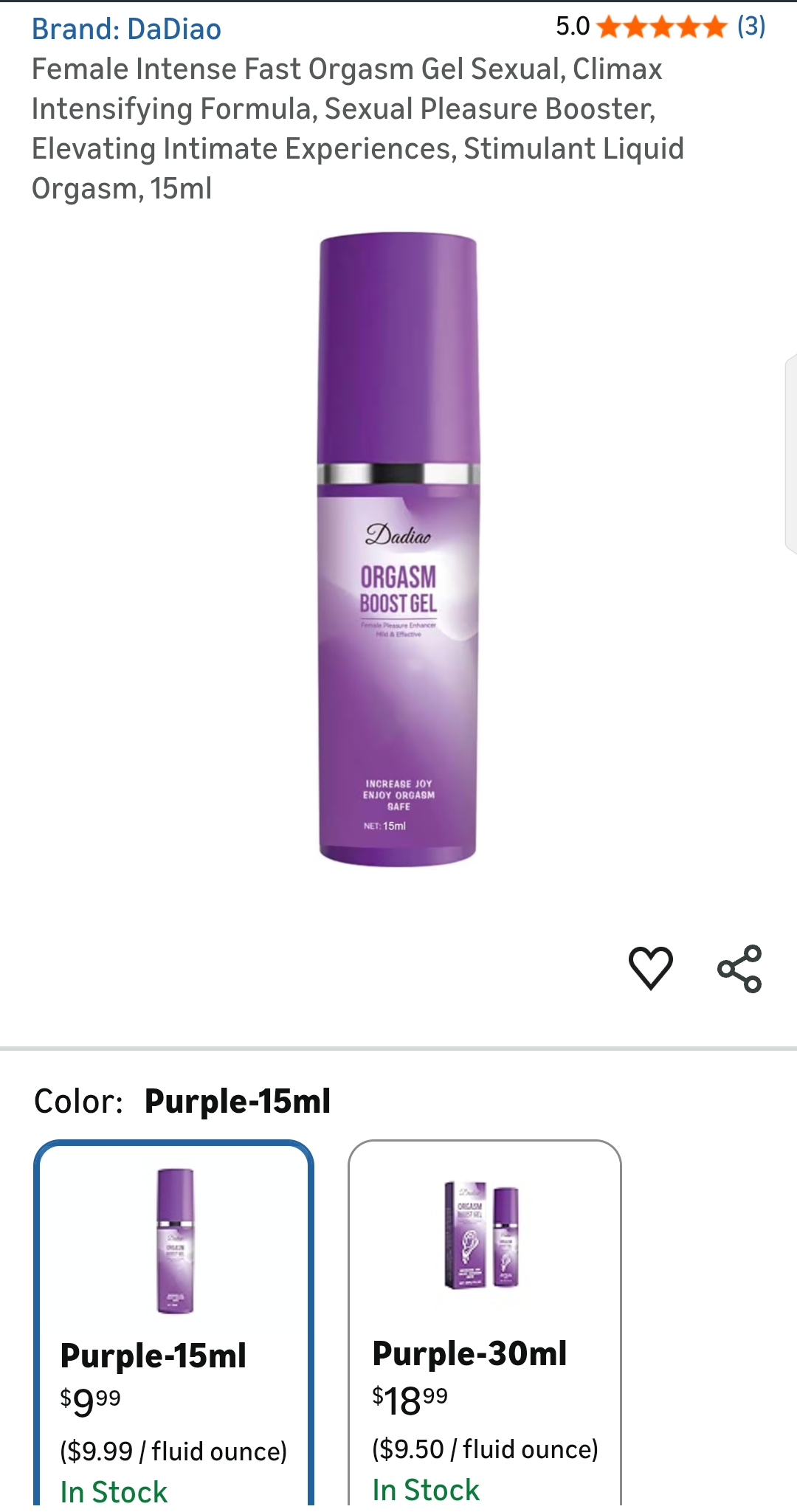 Orgasm Gel