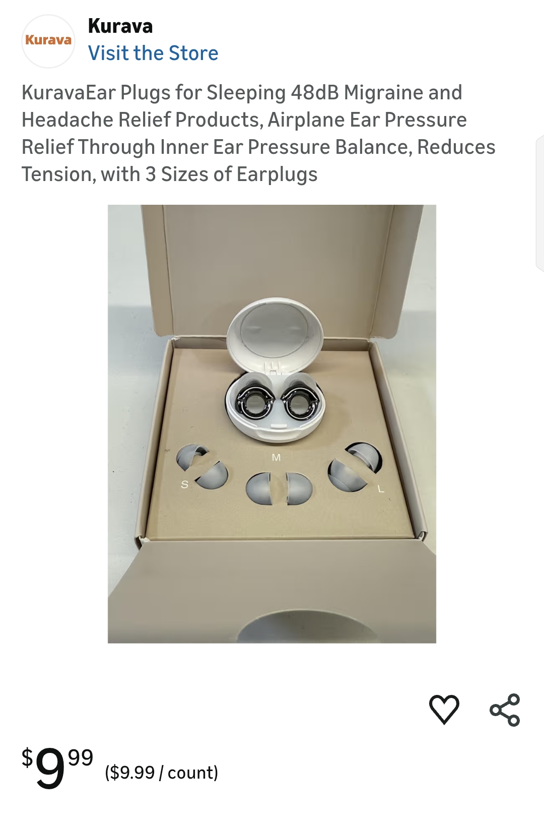 KuravaEar Plugs for Sleeping 48dB