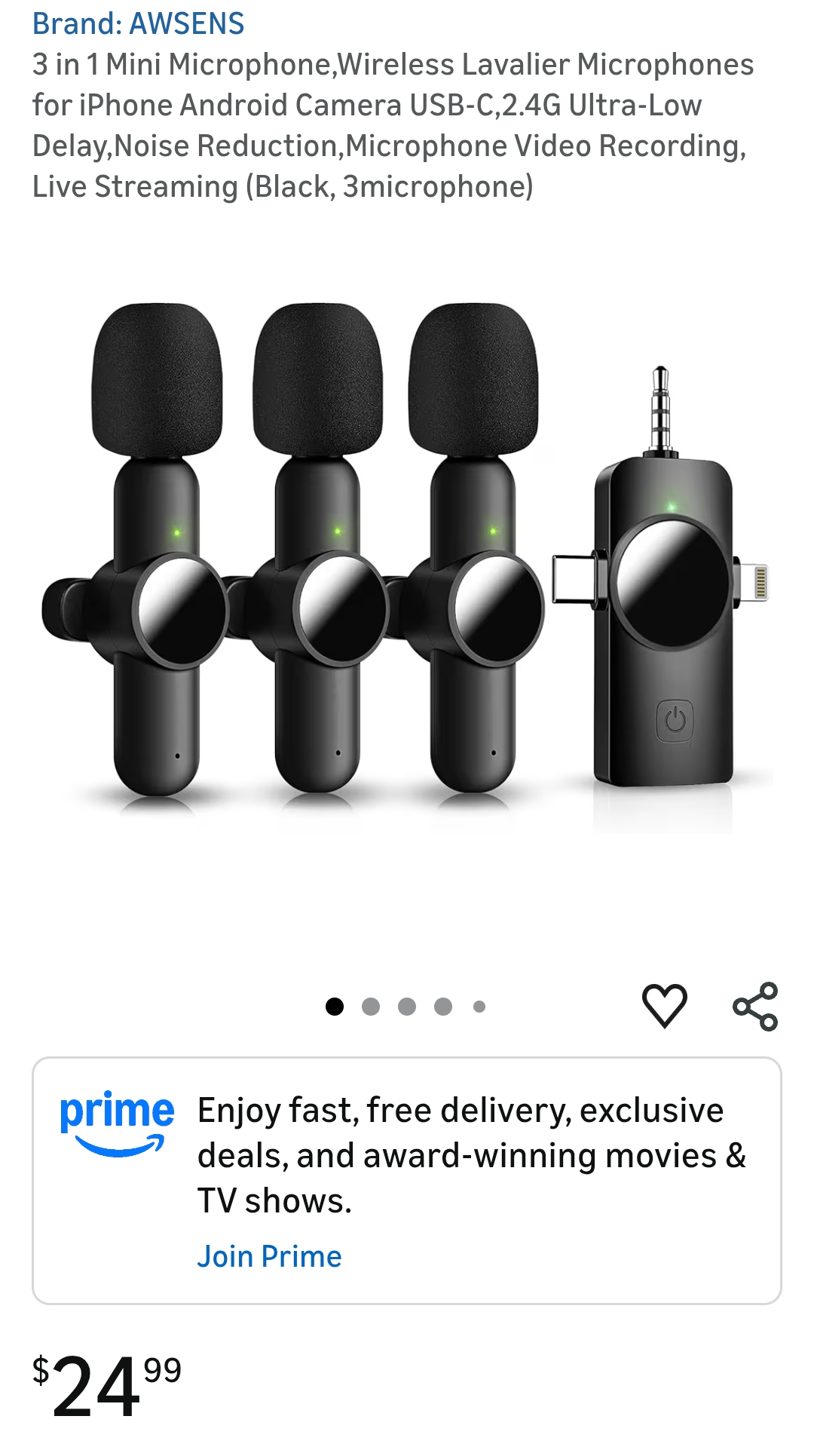 AWSENS microphone