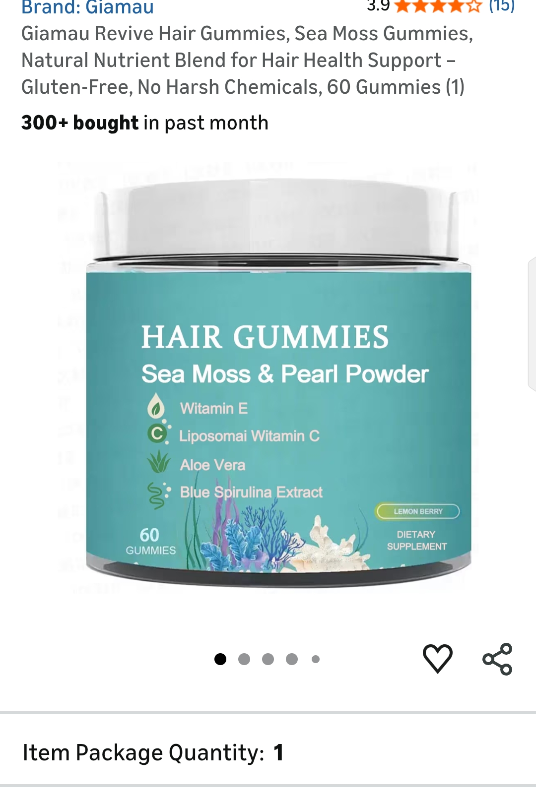 Giamau Revive Hair Gummies