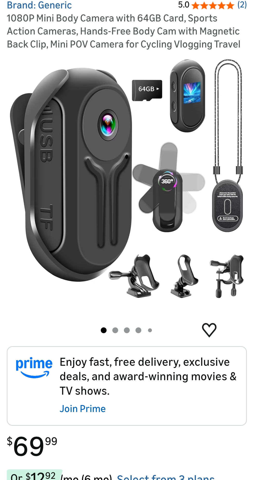 mini body camera