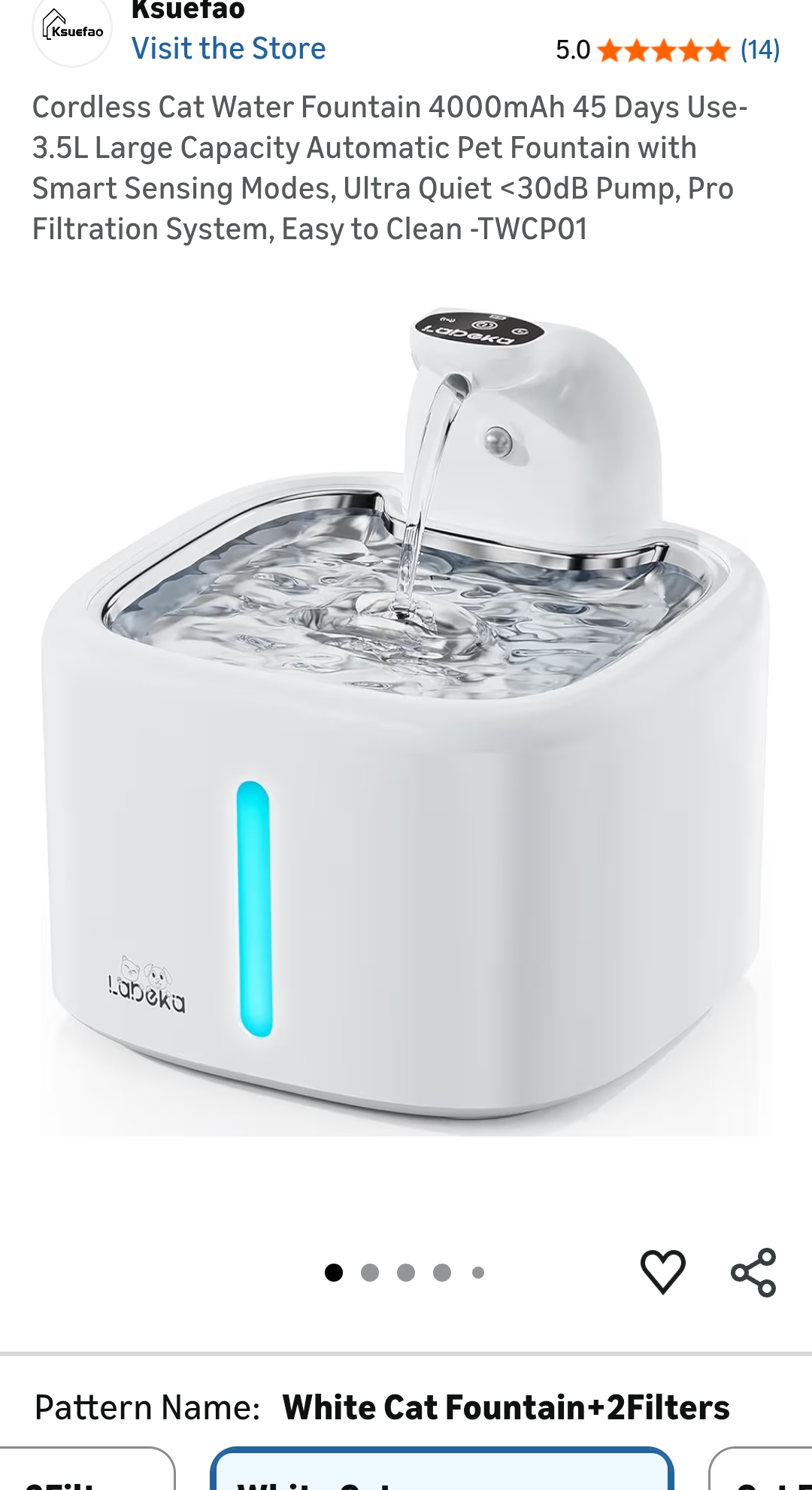 Ksuefao cat automatic water dispenser