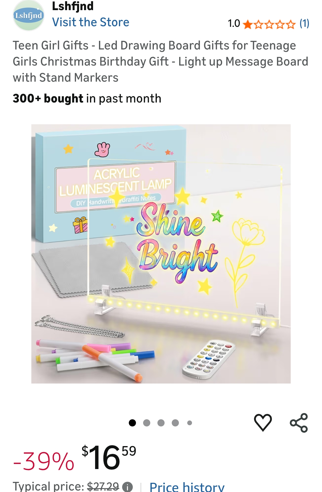 teen girl gifts led drawing board