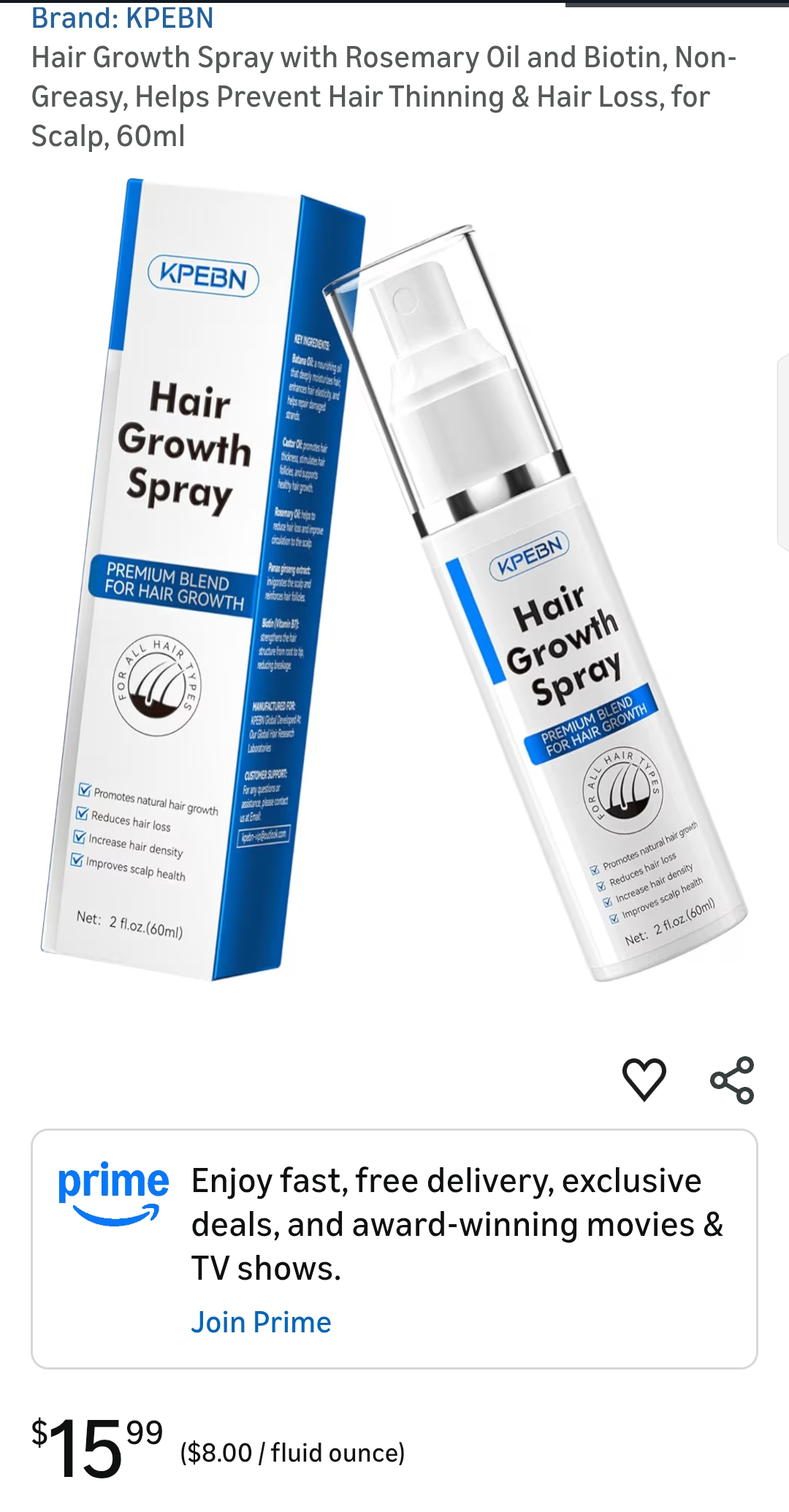 Hair Growth Spray