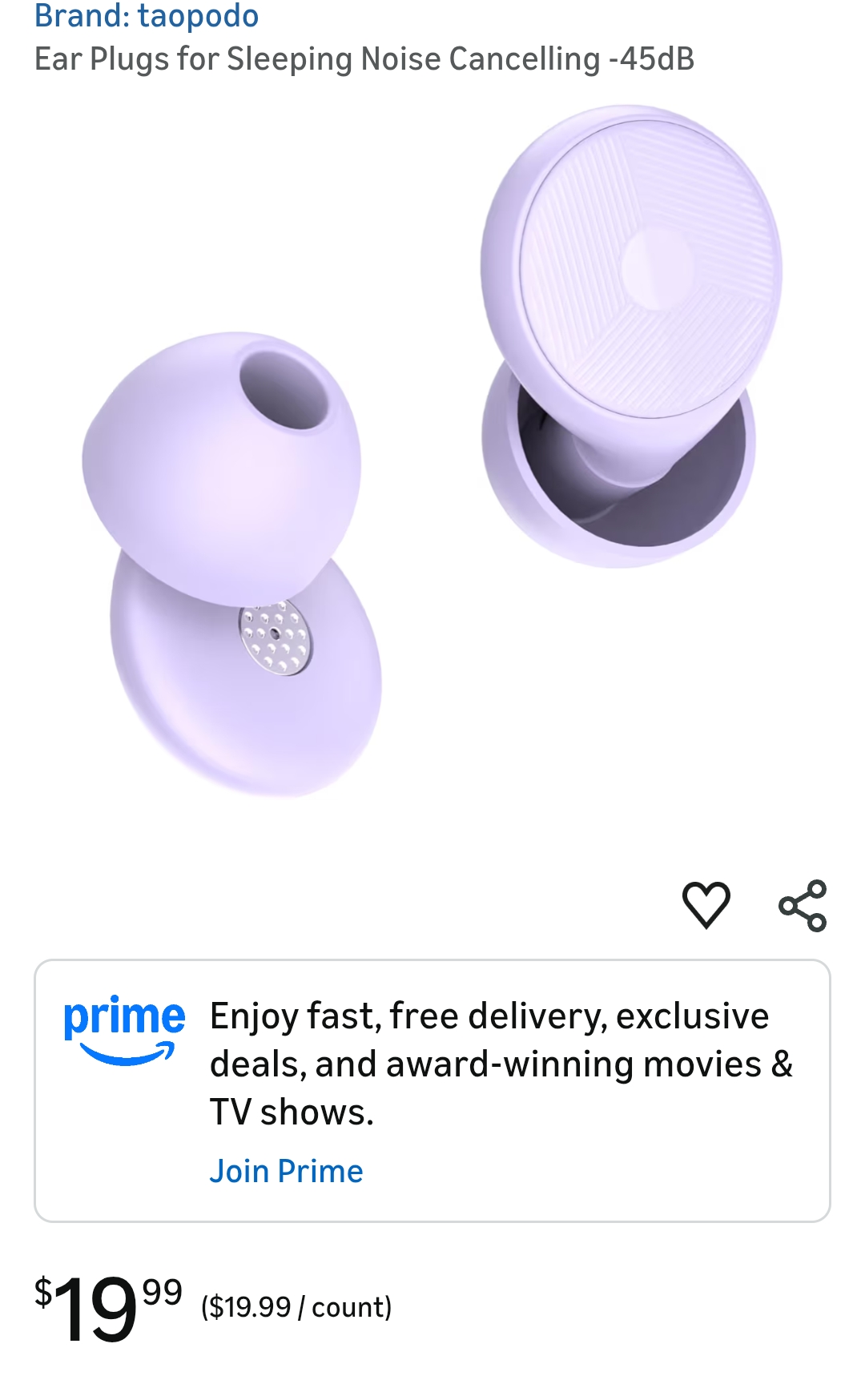 Ear Plugs for Sleeping Noise Cancelling -45dB