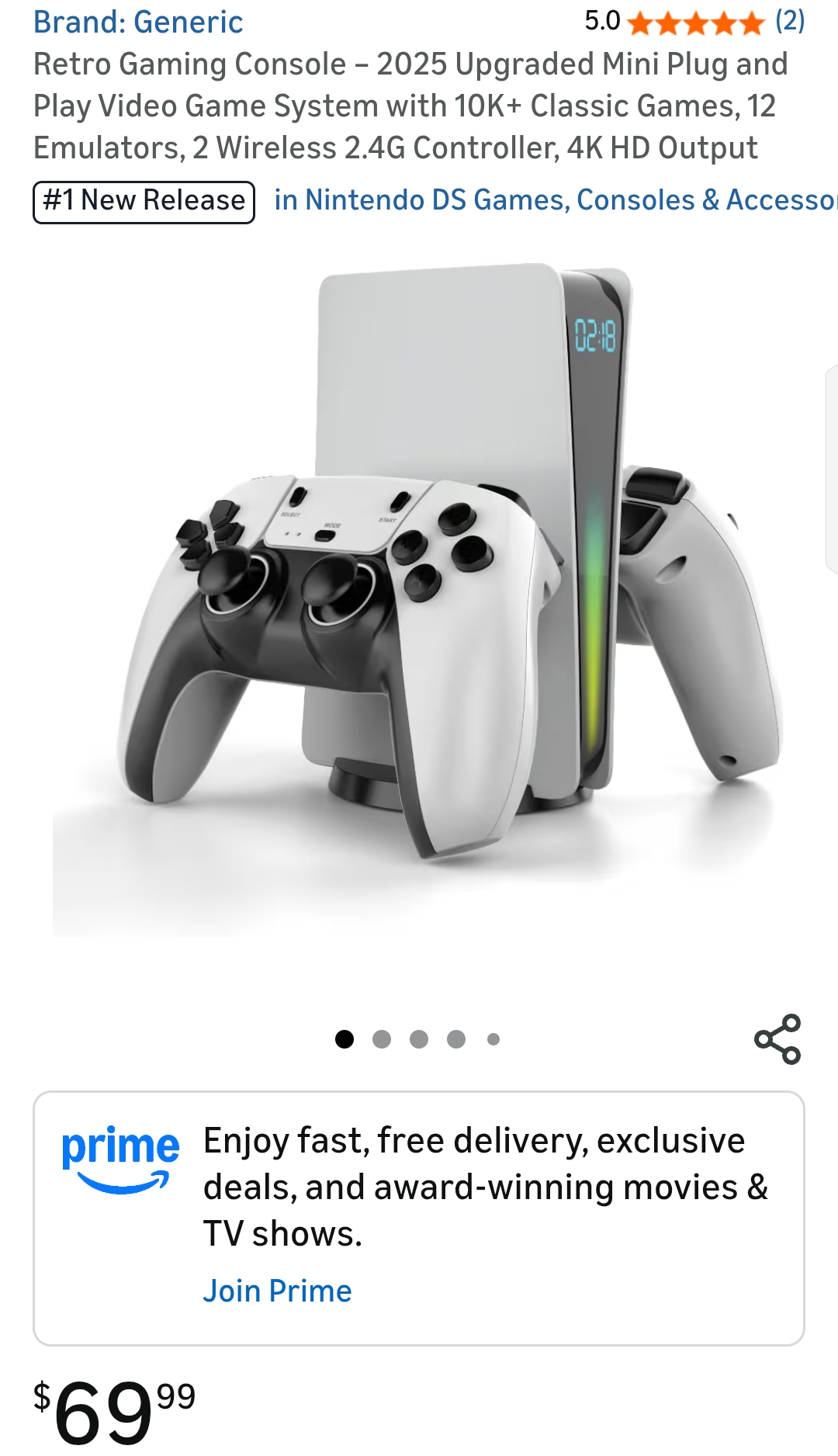 retro gaming console